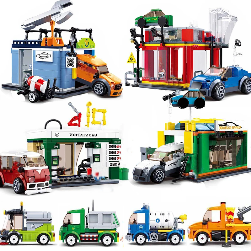 City Vehicle Garage Race Racing Car Garbage Truck Model Bus Model Building Blocks Kits Construction Toys For Children
City Vehicle Garage Race Racing Car Garbage Truck Model Bus Model Building Blocks Kits Construction Toys For Children