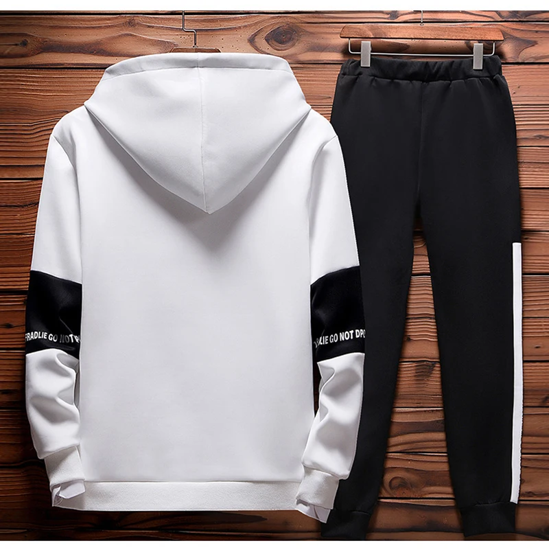Winter new fleece thickening men's casual sports suit men's fashion hoodie + sports pants two-piece sportswear
Winter new fleece thickening men's casual sports suit men's fashion hoodie + sports pants two-piece sportswear