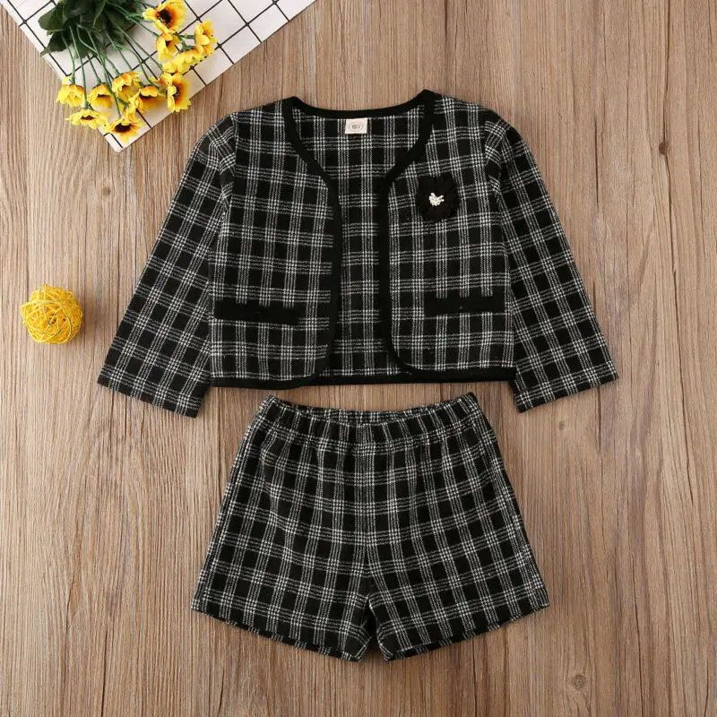 Fashion Kids Toddler Baby Girls Pageant Plaid Coat + Shorts Pants Party Autumn Winter Clothes 1-6Y
Fashion Kids Toddler Baby Girls Pageant Plaid Coat + Shorts Pants Party Autumn Winter Clothes 1-6Y