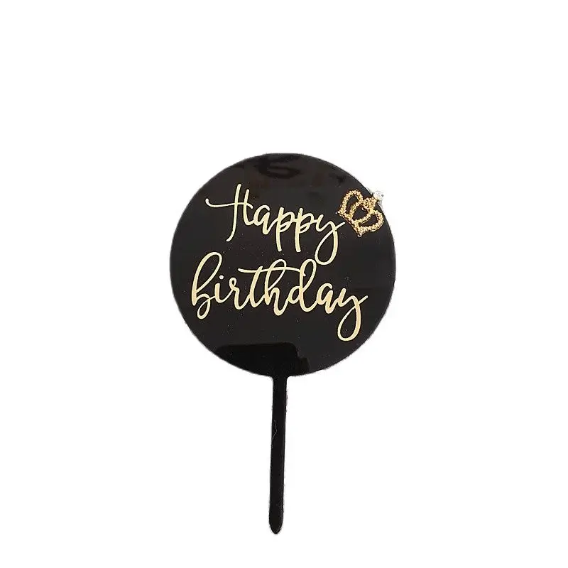 Gilding Acrylic Round Crown Happy Birthday Cake Topper King Queen Prince Princess Royal Theme Cake Decoration Party Supplies
Gilding Acrylic Round Crown Happy Birthday Cake Topper King Queen Prince Princess Royal Theme Cake Decoration Party Supplies
