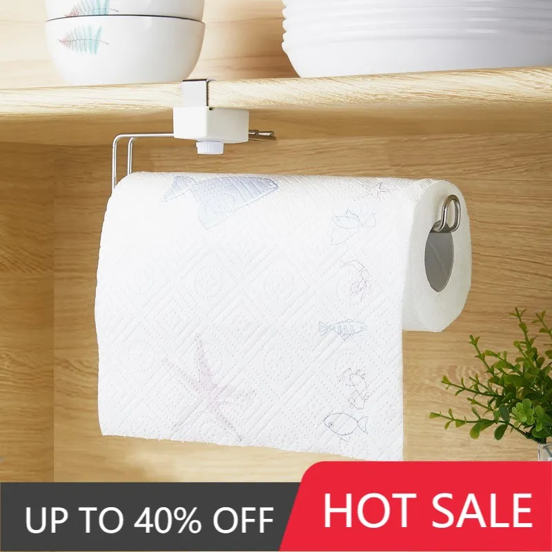 Adjustable Shelf Kitchen Stainless Steel Roll Paper Towel Rack Perforation-free Hook Cabinet Cling Film Storage Rack Towel Rack
Adjustable Shelf Kitchen Stainless Steel Roll Paper Towel Rack Perforation-free Hook Cabinet Cling Film Storage Rack Towel Rack