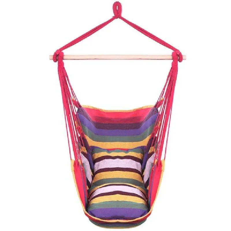 Hanging Rope Hammock Chair Porch Swing Seat W/ 2 Seat Cushions, Cotton Rope Porch Chair For Indoor, Outdoor, Garden(US Only)
Hanging Rope Hammock Chair Porch Swing Seat W/ 2 Seat Cushions, Cotton Rope Porch Chair For Indoor, Outdoor, Garden(US Only)