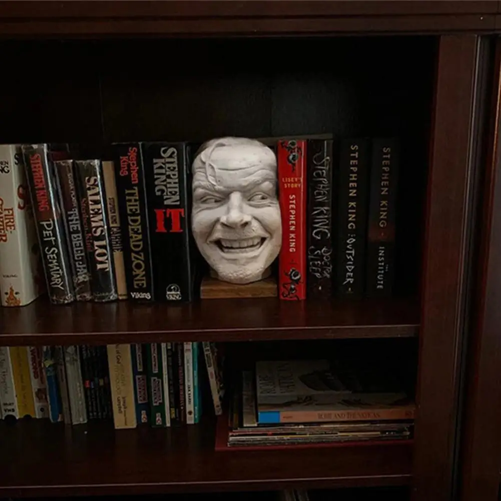 Sculpture Of The Shining Bookend Library Heres Johnny Face Ornaments Ornament Book Sculpture Shelf Desktop Bookshelf Resin P0V4
Sculpture Of The Shining Bookend Library Heres Johnny Face Ornaments Ornament Book Sculpture Shelf Desktop Bookshelf Resin P0V4