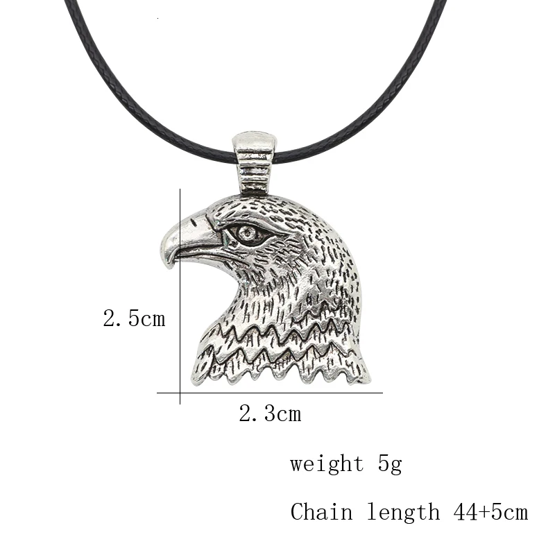 Hip Hop Eagle Head Necklace For Men Boys Unisex Retro Vintage Animal Gothic Metal Pendant Leather Rope Necklaces Cool Jewelry 
Hip Hop Eagle Head Necklace For Men Boys Unisex Retro Vintage Animal Gothic Metal Pendant Leather Rope Necklaces Cool Jewelry