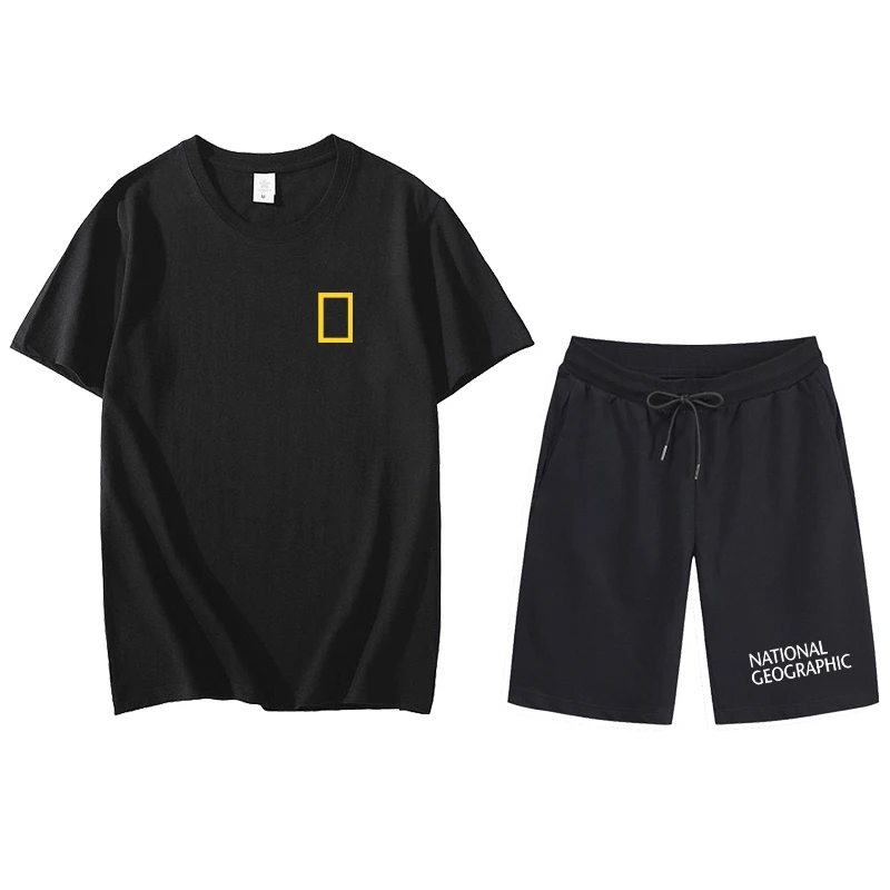 2021 new National Geographic magazine printed logo cotton men's T-shirt + shorts suit summer high-quality sports running suit
2021 new National Geographic magazine printed logo cotton men's T-shirt + shorts suit summer high-quality sports running suit