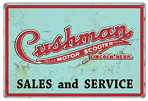 Cushman Motor Scotter Reproduction Large Garage Art Metal Sign 16×24
Cushman Motor Scotter Reproduction Large Garage Art Metal Sign 16×24