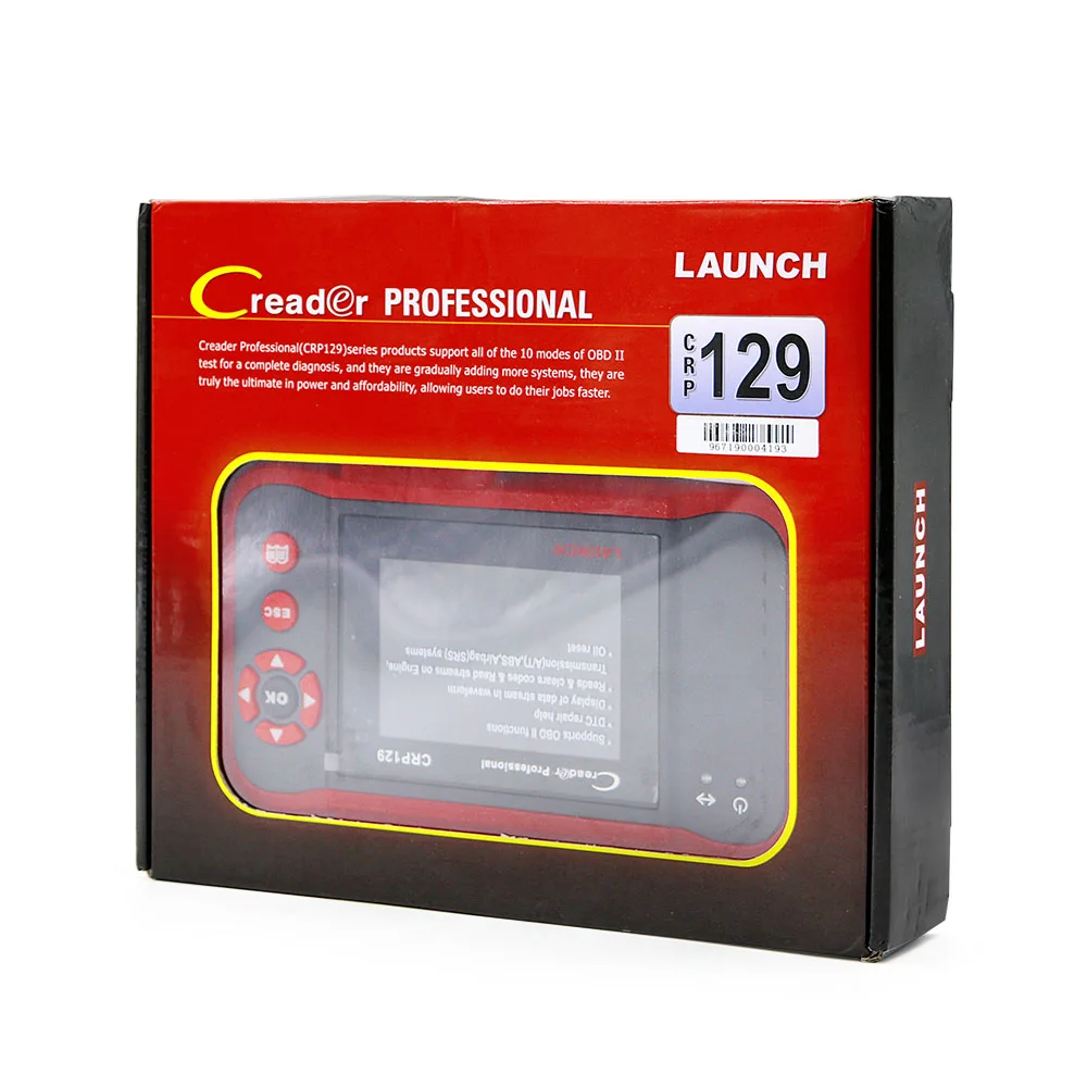 Launch CRP129 CRP 129 Creader VIII 8 Code Reader OBDII Diagnostics Tool ENG/AT/ABS/SRS EPB SAS OIL Service Light Resets Scanner
Launch CRP129 CRP 129 Creader VIII 8 Code Reader OBDII Diagnostics Tool ENG/AT/ABS/SRS EPB SAS OIL Service Light Resets Scanner