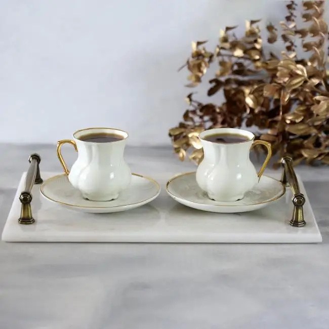 Glamour Ottoman 6'lı Porcelain Gold Coffee set modern design elegant guest service cup set
Glamour Ottoman 6'lı Porcelain Gold Coffee set modern design elegant guest service cup set