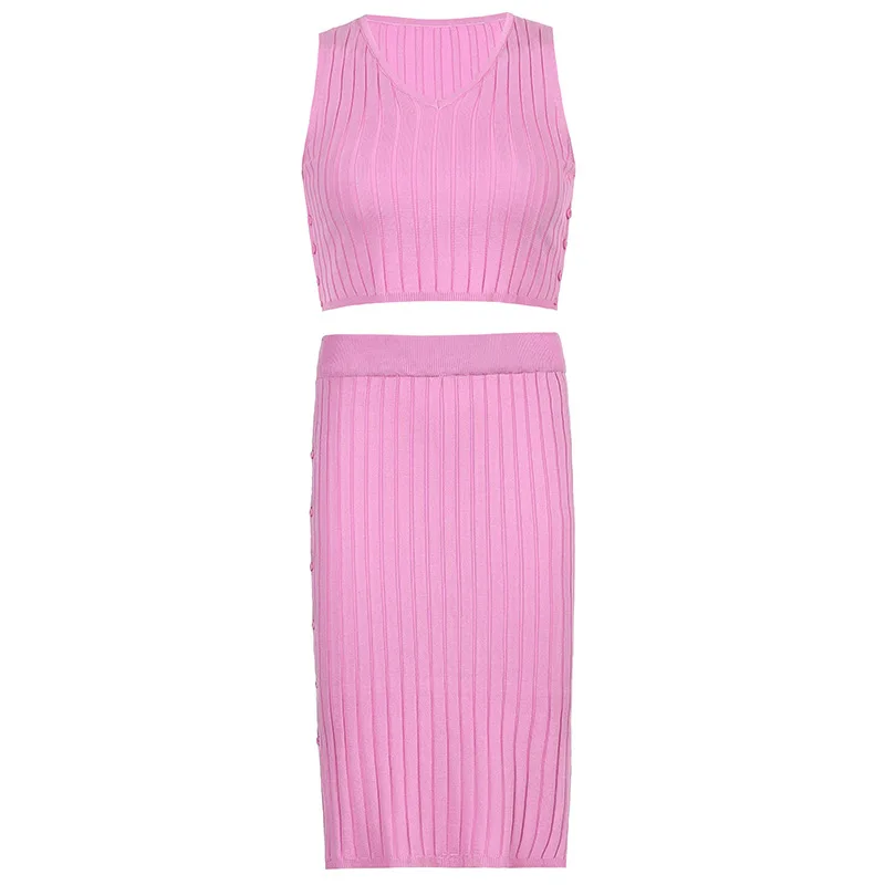Spring/Summer 2021 Pink Pearl Skirt Suit Sleeveless Wool Vest A-line High Waist Midi Skirt Elastic Temperament Girl 2 Pieces OL
Spring/Summer 2021 Pink Pearl Skirt Suit Sleeveless Wool Vest A-line High Waist Midi Skirt Elastic Temperament Girl 2 Pieces OL