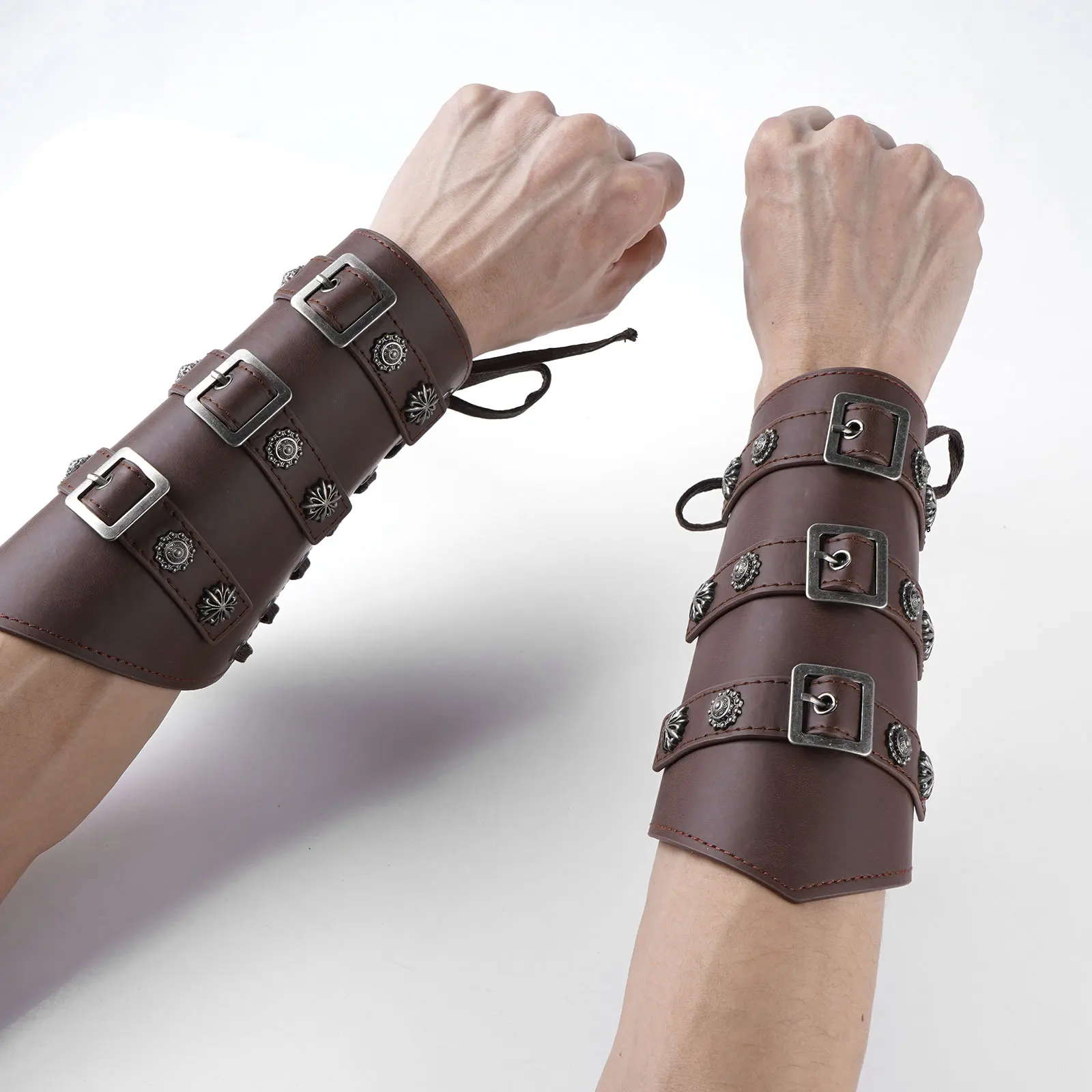1 Pair Unisex Adult Cosplay Wristband Vintage Medieval Warrior Wrist Bands Fashion Metal Rivets Leather Battle Arm Guard Bracers
1 Pair Unisex Adult Cosplay Wristband Vintage Medieval Warrior Wrist Bands Fashion Metal Rivets Leather Battle Arm Guard Bracers