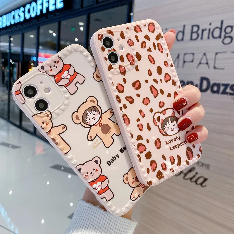 Leopard Print Phone Case for Iphone 6 7 8 Plus 11 12 Pro X Xs Max XR Luxury Cartoons Soft Back Cases Colorful Fashion Shell Case 
Leopard Print Phone Case for Iphone 6 7 8 Plus 11 12 Pro X Xs Max XR Luxury Cartoons Soft Back Cases Colorful Fashion Shell Case