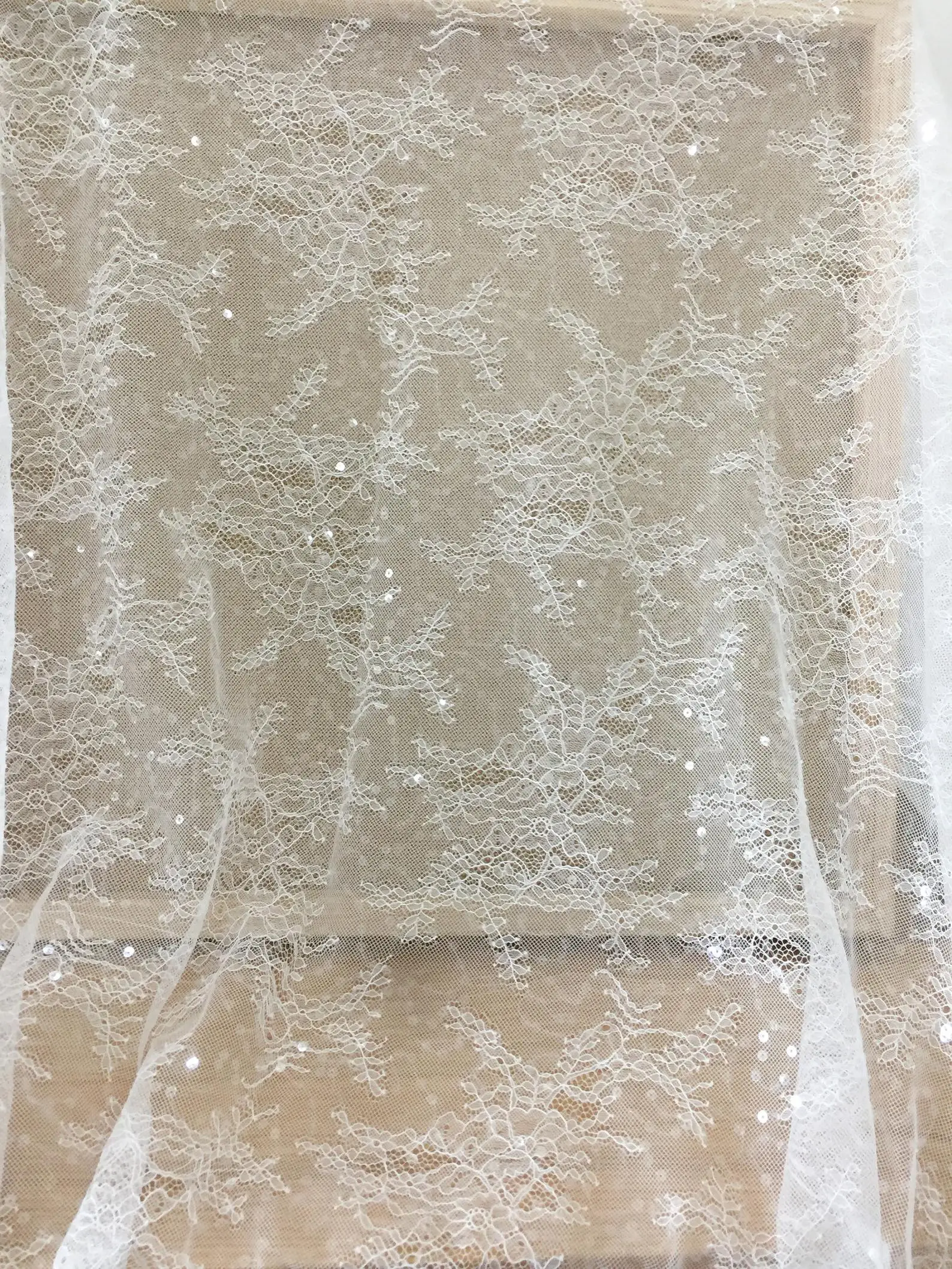 High Quality Transparent Sequin Lace Fabric Mesh Fabric DIY Veil Wedding Dress,By The Meter
High Quality Transparent Sequin Lace Fabric Mesh Fabric DIY Veil Wedding Dress,By The Meter