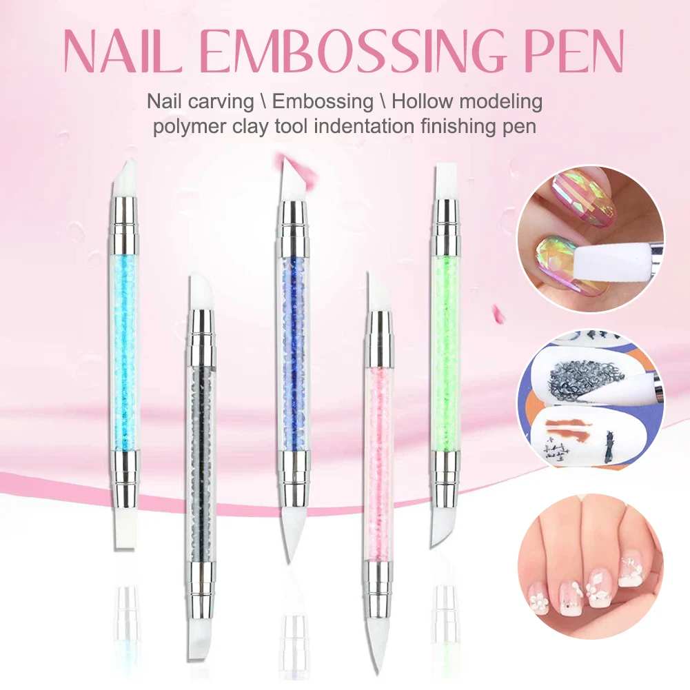 Silicone Nail Art Acrylic Pen Double-Ended Nail Polish Carving Pen Silicone Head Manicure Tool for Nail Sculpting Carving Pen
Silicone Nail Art Acrylic Pen Double-Ended Nail Polish Carving Pen Silicone Head Manicure Tool for Nail Sculpting Carving Pen