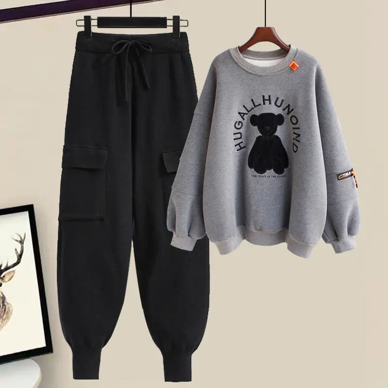 2pcs Hooded Casual Tracksuit Suits For Women Set Hoodies Sweatshirt+Sweatpants 2 Pieces Sets Women's Suit Tracksuit Female
2pcs Hooded Casual Tracksuit Suits For Women Set Hoodies Sweatshirt+Sweatpants 2 Pieces Sets Women's Suit Tracksuit Female