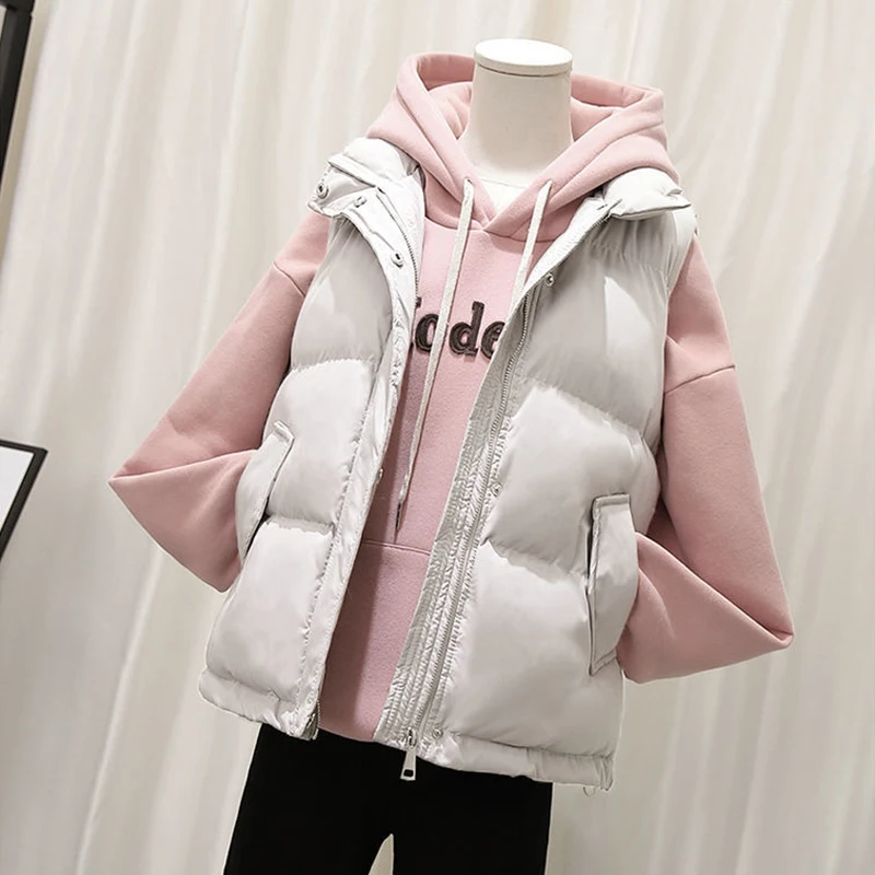 2021 New Cotton Padded Down Waistcoat Vest Coat Female Student Harajuku BF Loose Vest Waistcoat Vest Jacket
2021 New Cotton Padded Down Waistcoat Vest Coat Female Student Harajuku BF Loose Vest Waistcoat Vest Jacket