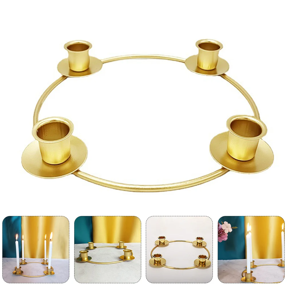 Iron Golden Candle Holder Home Candle Stand Christmas Desktop Adornment 
Iron Golden Candle Holder Home Candle Stand Christmas Desktop Adornment