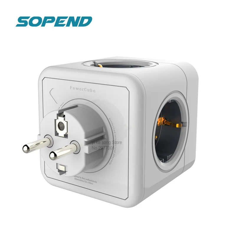 Sopend Socket Power Strip Powercube 4 Outlets Smart Electrical Power Extension Cube with 5V 2.1A Usb Travel Wall Socket For Home
Sopend Socket Power Strip Powercube 4 Outlets Smart Electrical Power Extension Cube with 5V 2.1A Usb Travel Wall Socket For Home
