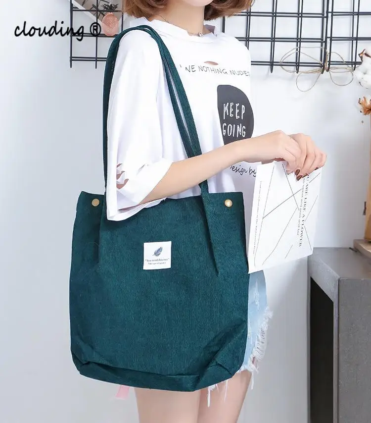 2020 Canvas Women's Bag Thickened Corduroy 4-Way Buckle Bag Large Capacity Portable Shoulder Bag
2020 Canvas Women's Bag Thickened Corduroy 4-Way Buckle Bag Large Capacity Portable Shoulder Bag