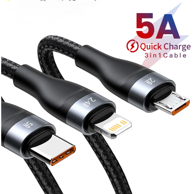 Кабель Baseus 5A USB Type-C для Xiaomi, Samsung, кабель для быстрой зарядки и передачи данных 3 в 1 для iPhone 11 Pro, X, 8, 6S, кабель Micro USB, провод, шнур
Кабель Baseus 5A USB Type-C для Xiaomi, Samsung, кабель для быстрой зарядки и передачи данных 3 в 1 для iPhone 11 Pro, X, 8, 6S, кабель Micro USB, провод, шнур