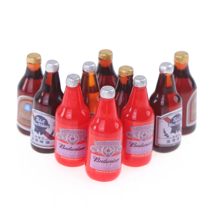10pcs Miniature Dollhouse Mini Beer Bottle Drink Play Food For Doll Miniature Drinks Toys Dollhouse Kitchen Bars Accessories
10pcs Miniature Dollhouse Mini Beer Bottle Drink Play Food For Doll Miniature Drinks Toys Dollhouse Kitchen Bars Accessories