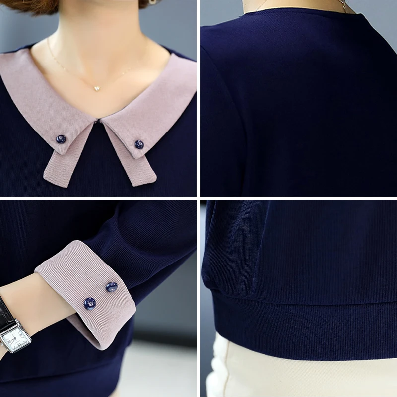 Big Size 5XL Korean Style Loose V-Neck Spring Women's Clothing Casual T Shirt Female Fashion Nine Quarter Sleeve Patchwork Tops
Big Size 5XL Korean Style Loose V-Neck Spring Women's Clothing Casual T Shirt Female Fashion Nine Quarter Sleeve Patchwork Tops