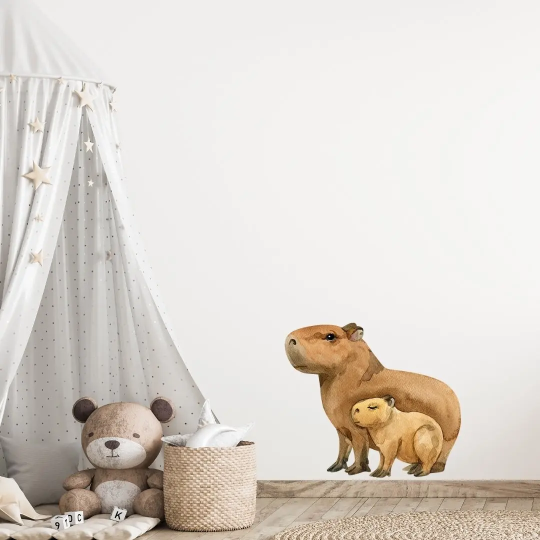 Watercolour Animals Wall Decal Sticker Capybara Vinyl Wall Stickers Wallpaper Animal Cartoon for Kids Room Living Room
Watercolour Animals Wall Decal Sticker Capybara Vinyl Wall Stickers Wallpaper Animal Cartoon for Kids Room Living Room