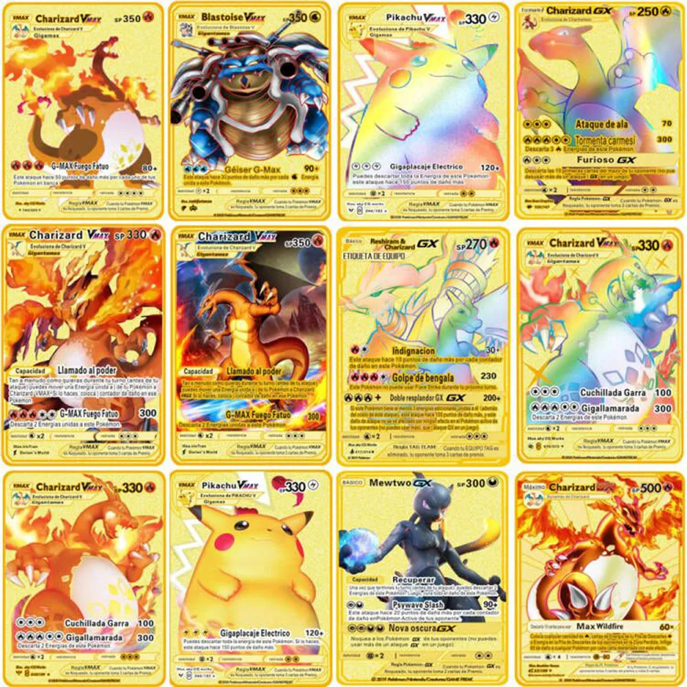 Pokemon Gold Metal Card 20 видов стилей New Mewtwo GX MEGA коллекция супер игр аниме-открытки игрушки для детей Рождественский подарок
Pokemon Gold Metal Card 20 видов стилей New Mewtwo GX MEGA коллекция супер игр аниме-открытки игрушки для детей Рождественский подарок
