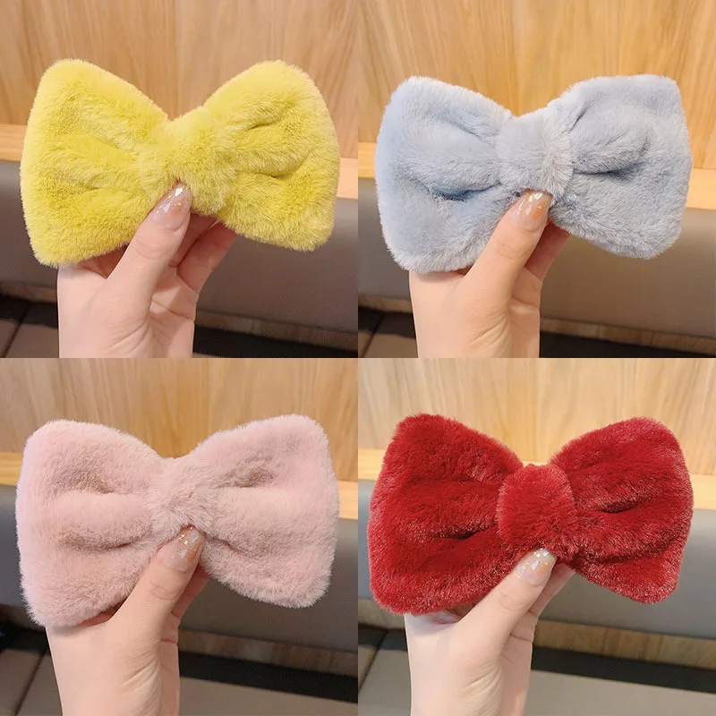 Soft Plush Fur Big Bowknot Hair Clips for Girls Kids Elegant Solid Rabbit Hairpins Hairgrips Barrettes Fashion Hair Accessories
Soft Plush Fur Big Bowknot Hair Clips for Girls Kids Elegant Solid Rabbit Hairpins Hairgrips Barrettes Fashion Hair Accessories