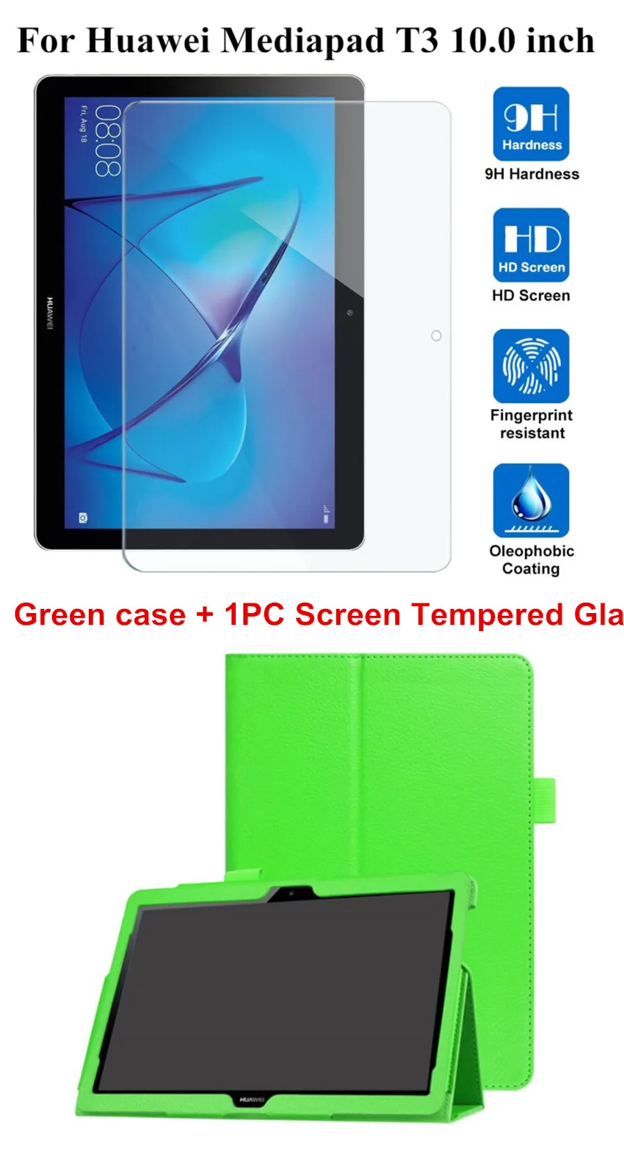 Tablet Case for Huawei MediaPad T3 10 AGS-L09 / L03 9.6 Inch Ultra Slim Folding Stand Cover Film Skin for Honor Play Pad 2 9.6"
Tablet Case for Huawei MediaPad T3 10 AGS-L09 / L03 9.6 Inch Ultra Slim Folding Stand Cover Film Skin for Honor Play Pad 2 9.6"