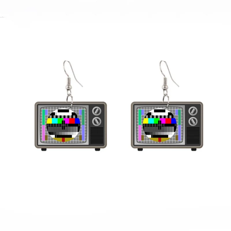 Fashion Vintage Earrings for Women Acrylic TV Set Game Console Funny Earrings Weird Women Jewelry Girl Exaggerated Accessories
Fashion Vintage Earrings for Women Acrylic TV Set Game Console Funny Earrings Weird Women Jewelry Girl Exaggerated Accessories