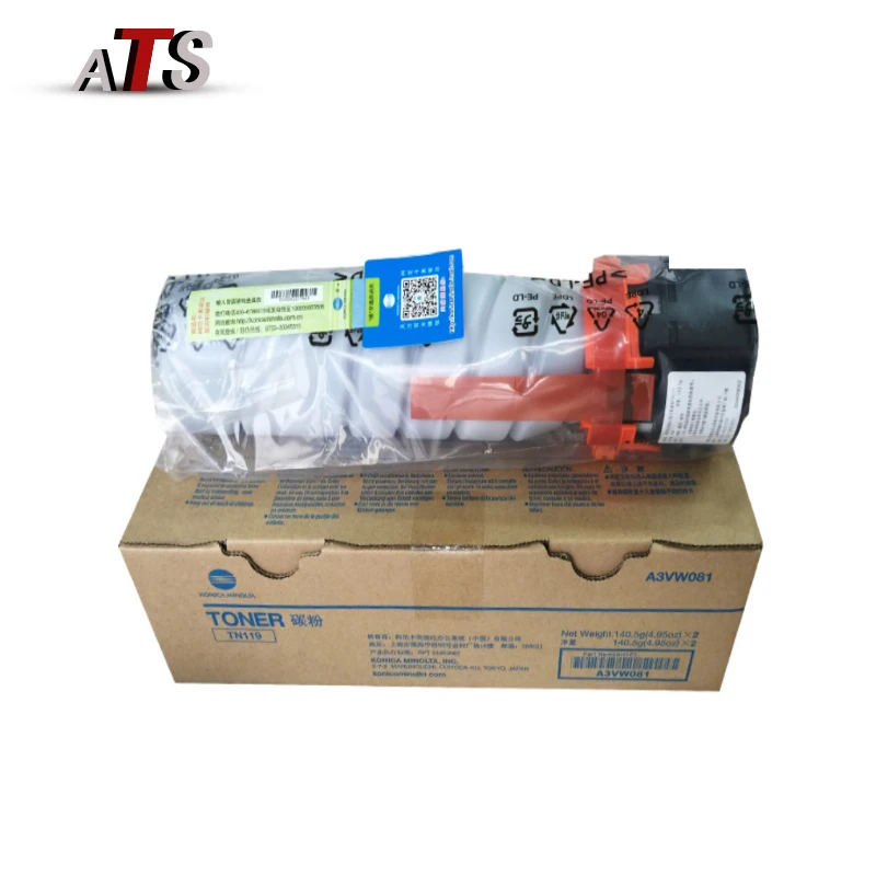 1PC 140.5g Original Toner Cartridge for Konica Minolta TN119 Bizhubi BH 195 7719 7721 7723 246 206 215 235 226
1PC 140.5g Original Toner Cartridge for Konica Minolta TN119 Bizhubi BH 195 7719 7721 7723 246 206 215 235 226
