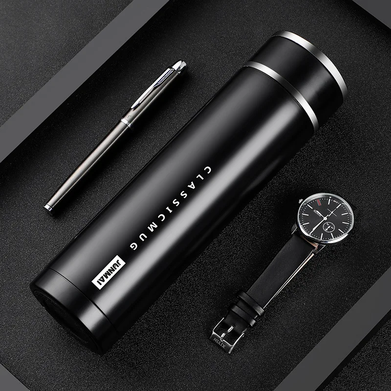 Stainless Steel Thermos Portable Double-layer Vacuum Insulation Water Bottle Sports Fashion Business Gift Gentleman Thermos Mug
Stainless Steel Thermos Portable Double-layer Vacuum Insulation Water Bottle Sports Fashion Business Gift Gentleman Thermos Mug