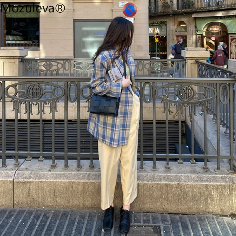 Mozuleva 2020 Autumn Korean Chic Double Breasted Notched Office Lady Women Blazers Pockets Full Women Blazers and Jackets
Mozuleva 2020 Autumn Korean Chic Double Breasted Notched Office Lady Women Blazers Pockets Full Women Blazers and Jackets