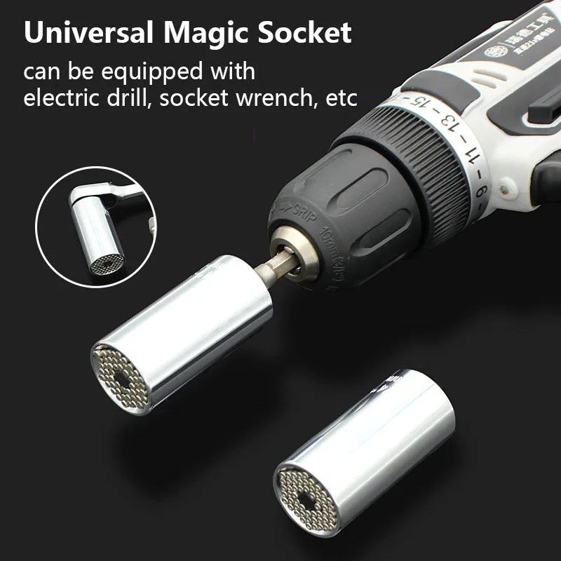Free Shipping 9-27mm Universal Torque Magic Socket Connecting Wrench Grip Power Drill Adapter Nut Bit Tools B1-1057
Free Shipping 9-27mm Universal Torque Magic Socket Connecting Wrench Grip Power Drill Adapter Nut Bit Tools B1-1057
