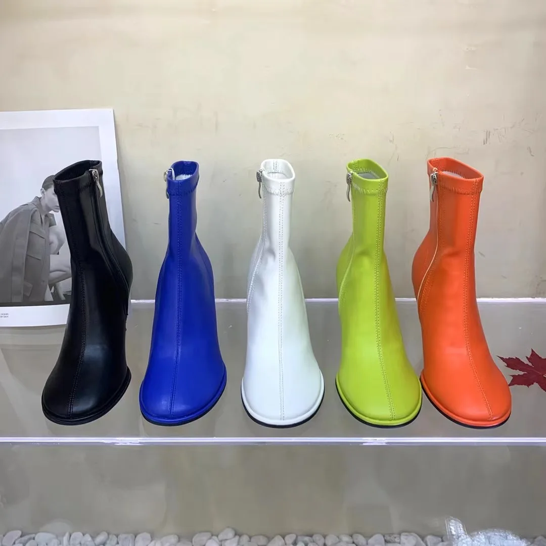 Women Round Toe Ankle Boots Spring/Autumn Women Short Booties Side Zipper Thin High Heels Party Pumps Shoes Woman Size 35-39
Women Round Toe Ankle Boots Spring/Autumn Women Short Booties Side Zipper Thin High Heels Party Pumps Shoes Woman Size 35-39