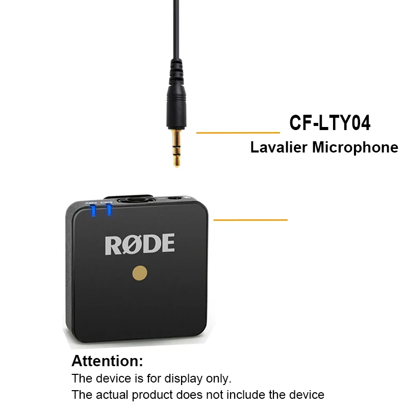 Omnidirectional Lavalier Condenser Microphone Compatible for RODE Wireless GO 2.4G Wireless System
Omnidirectional Lavalier Condenser Microphone Compatible for RODE Wireless GO 2.4G Wireless System