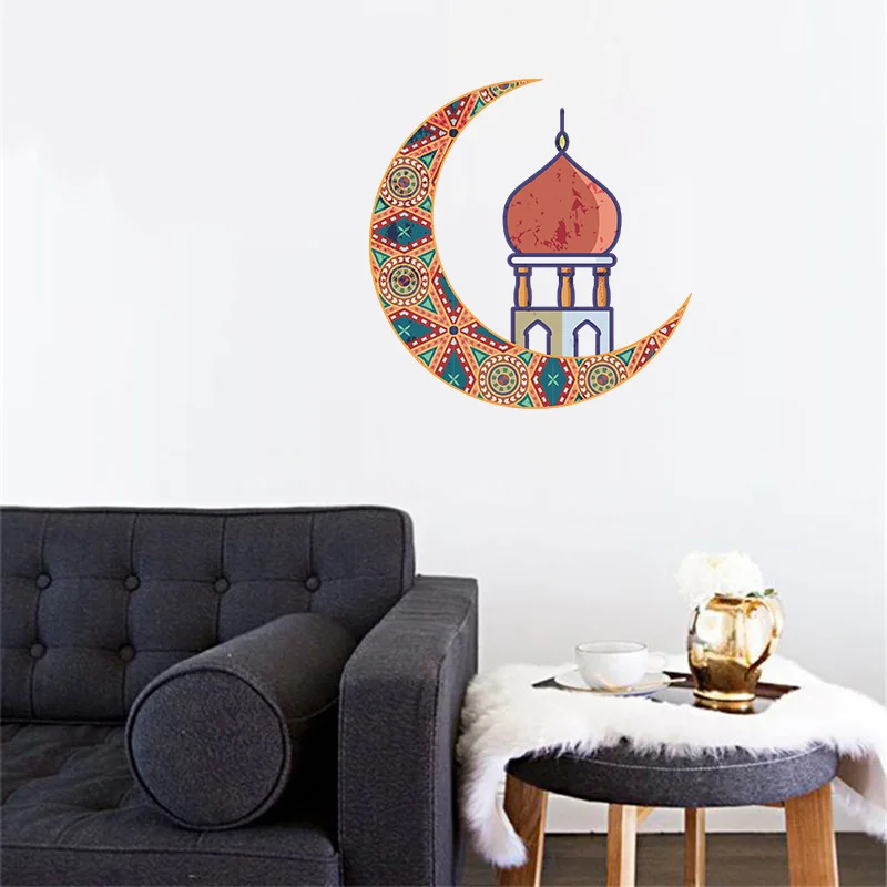 Muslim Ramadan Kareem Crescent Castle Wall Sticker Eid Mubarak Window Sticker for Islamic Home Living Room Party Decorations
Muslim Ramadan Kareem Crescent Castle Wall Sticker Eid Mubarak Window Sticker for Islamic Home Living Room Party Decorations