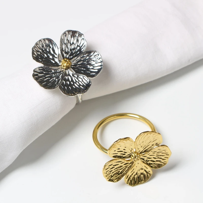 HOT-20 Pcs Wedding Simple Plum Flower Napkin 5 Petals Lucky Flower Napkin Ring-Gold & Silver
HOT-20 Pcs Wedding Simple Plum Flower Napkin 5 Petals Lucky Flower Napkin Ring-Gold & Silver