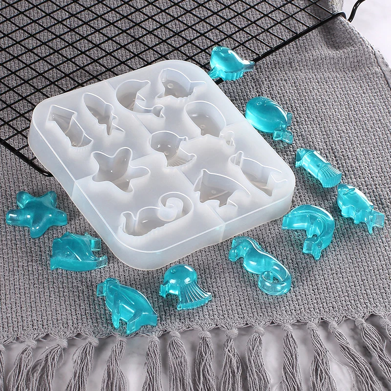 

Ocean Cake Silicone Mold 3D Dolphin Fish Seahorse Starfish Cake Decorating Tools DIY Fondant Chocolate Soap Resin Mould