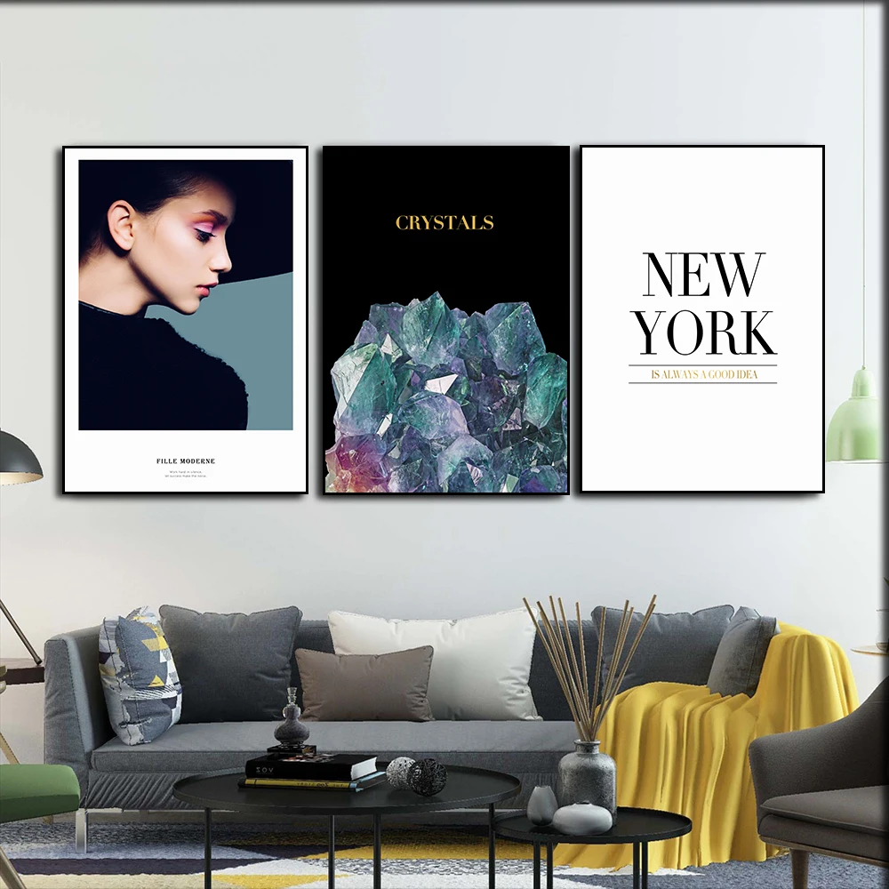 New Modern Nordic Living Room Sofa Background Wall Character Crystal Stone Text Poster Canvas Painting Wall Art Home Decoration
New Modern Nordic Living Room Sofa Background Wall Character Crystal Stone Text Poster Canvas Painting Wall Art Home Decoration