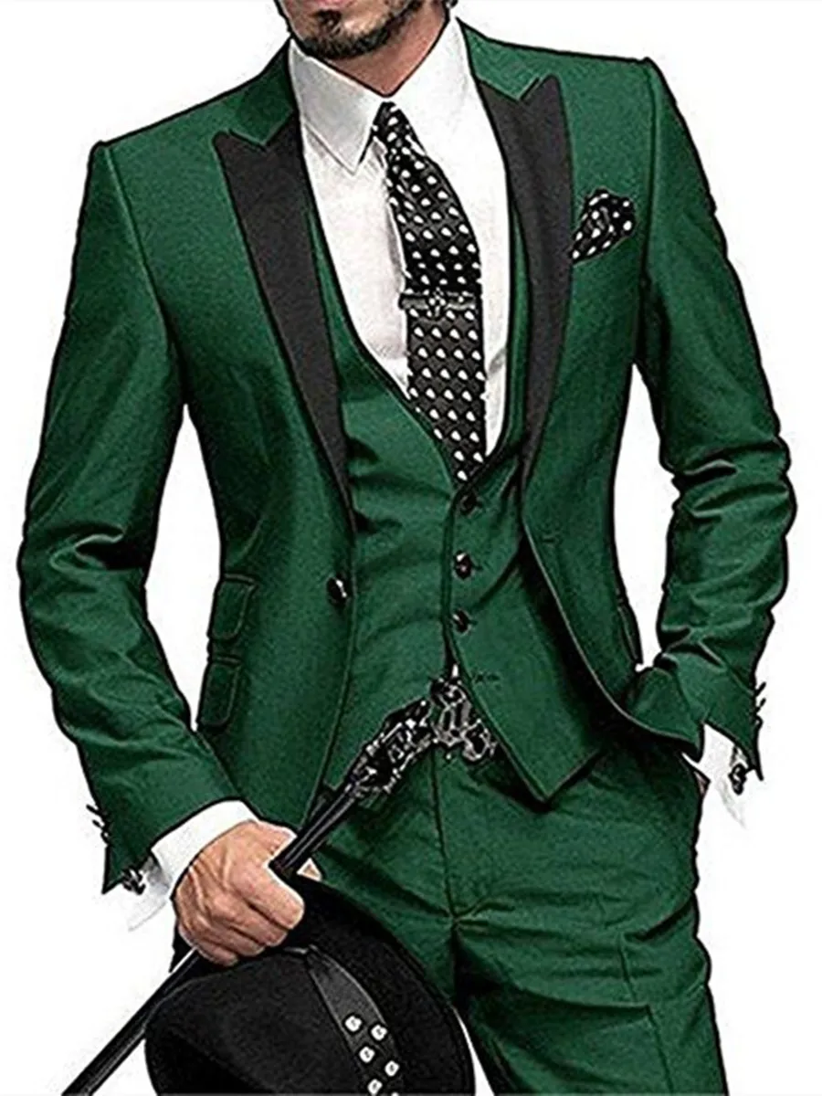 New Arrival One Button Groomsmen Peak Lapel Groom Tuxedos Men Suits Wedding/Prom Best Blazer ( Jacket+Pants+Vest+Tie) C316
New Arrival One Button Groomsmen Peak Lapel Groom Tuxedos Men Suits Wedding/Prom Best Blazer ( Jacket+Pants+Vest+Tie) C316