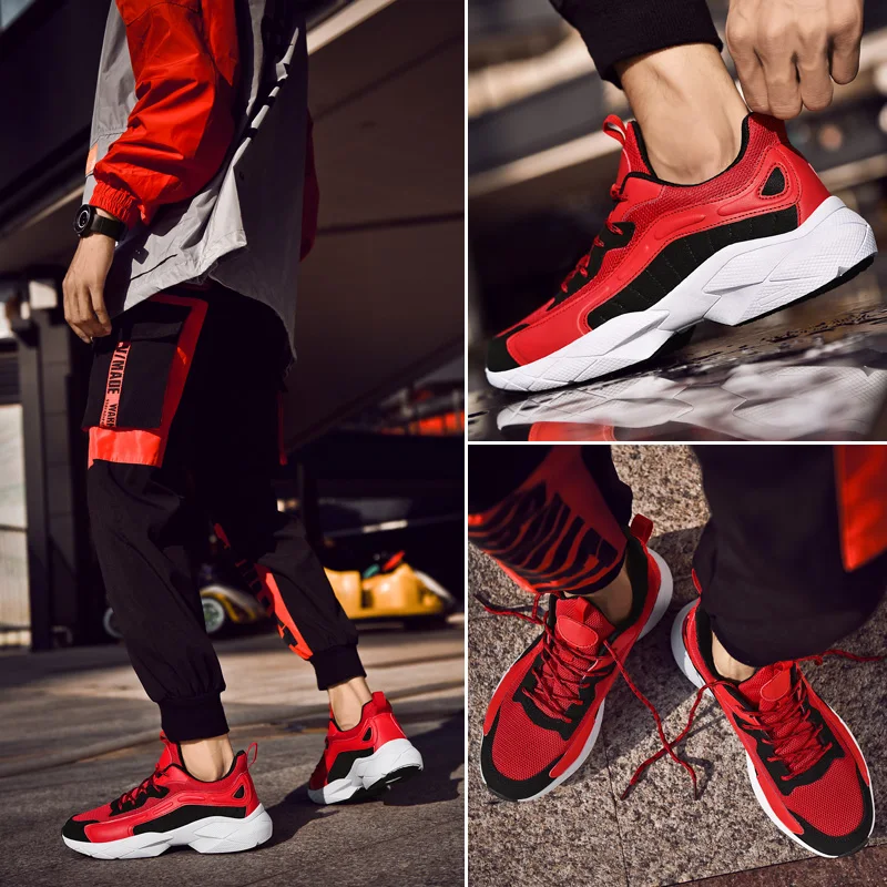 New Men's Vulcanized Shoes Breathable Sneakers Male Cushioning Trainers Brand Light Platform Shoes Men Big Size 46 Zapatillas
New Men's Vulcanized Shoes Breathable Sneakers Male Cushioning Trainers Brand Light Platform Shoes Men Big Size 46 Zapatillas