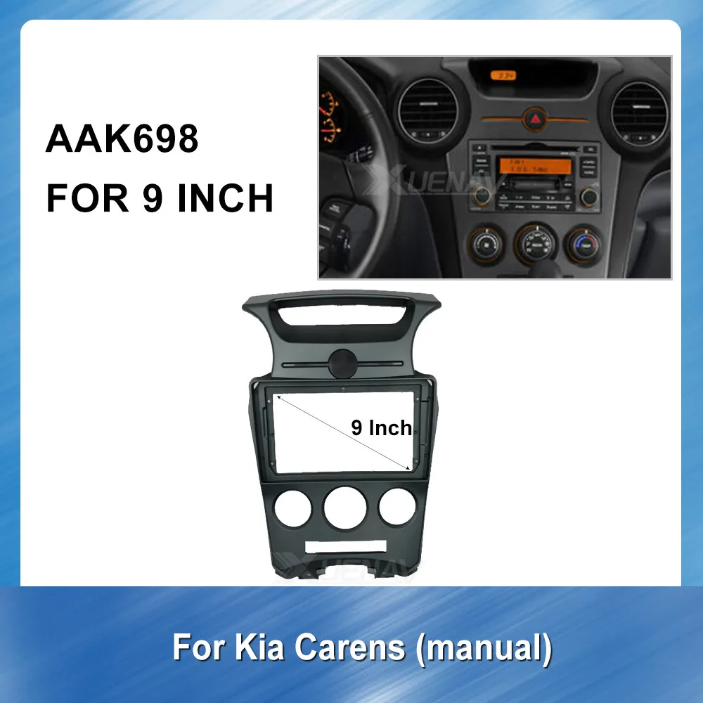 9 Inch Car Radio Fascia frame For Kia Carens 2007-2011 Manual Panel Kit Dash Installation Frame Bezel Adapter Trim Plate Cover
9 Inch Car Radio Fascia frame For Kia Carens 2007-2011 Manual Panel Kit Dash Installation Frame Bezel Adapter Trim Plate Cover