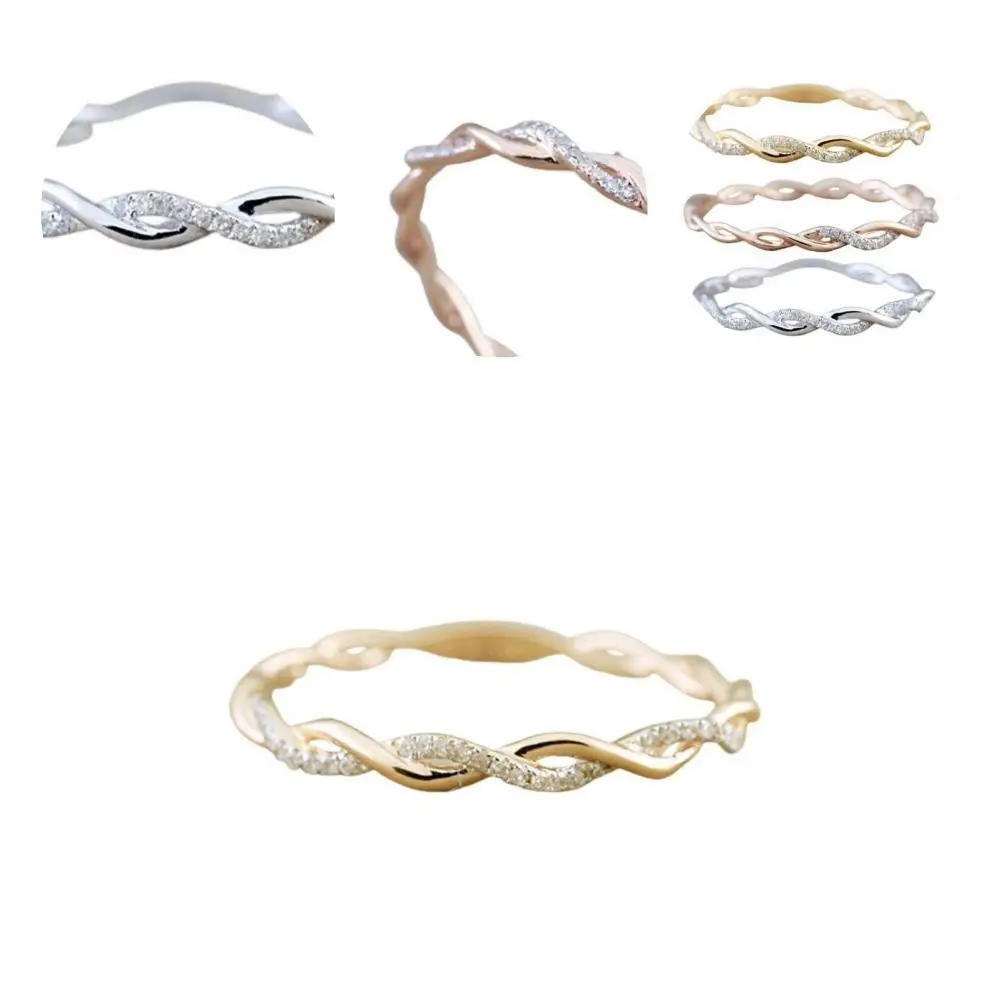 Stylish Wedding Band Ring Sparkling Ladies Electroplated Exquisite Ring Women Ring Ring
Stylish Wedding Band Ring Sparkling Ladies Electroplated Exquisite Ring Women Ring Ring