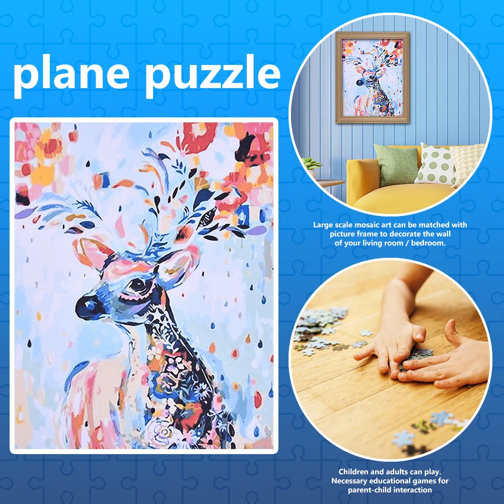 1000pcs Educational Learning Jigsaw Assembling Colorful DeerToys for Children Adults Living Room Decoration DIY Kids Car Picture
1000pcs Educational Learning Jigsaw Assembling Colorful DeerToys for Children Adults Living Room Decoration DIY Kids Car Picture