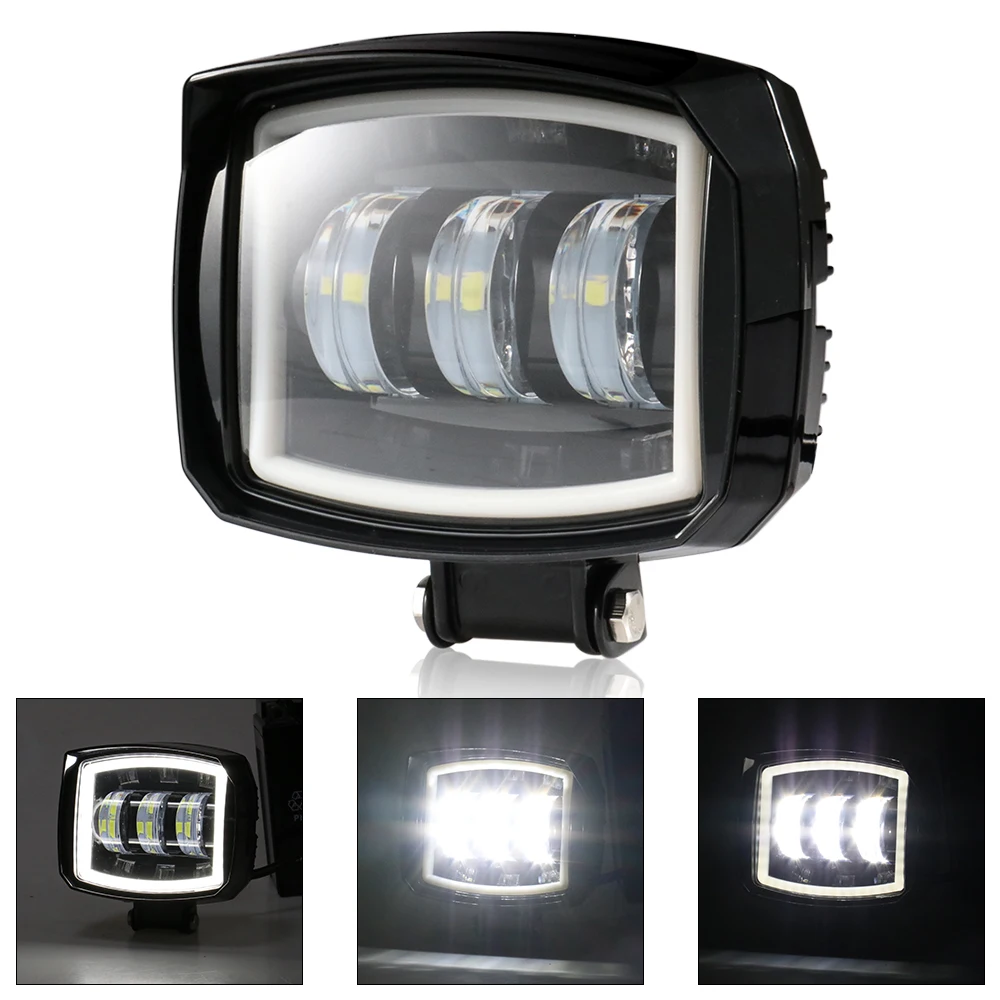 Motorcycle DC 12V LED Spotlight Scooter Fashion Square Headlight Motor Retro Black Headlamp Universal Moto White Front Lamp
Motorcycle DC 12V LED Spotlight Scooter Fashion Square Headlight Motor Retro Black Headlamp Universal Moto White Front Lamp