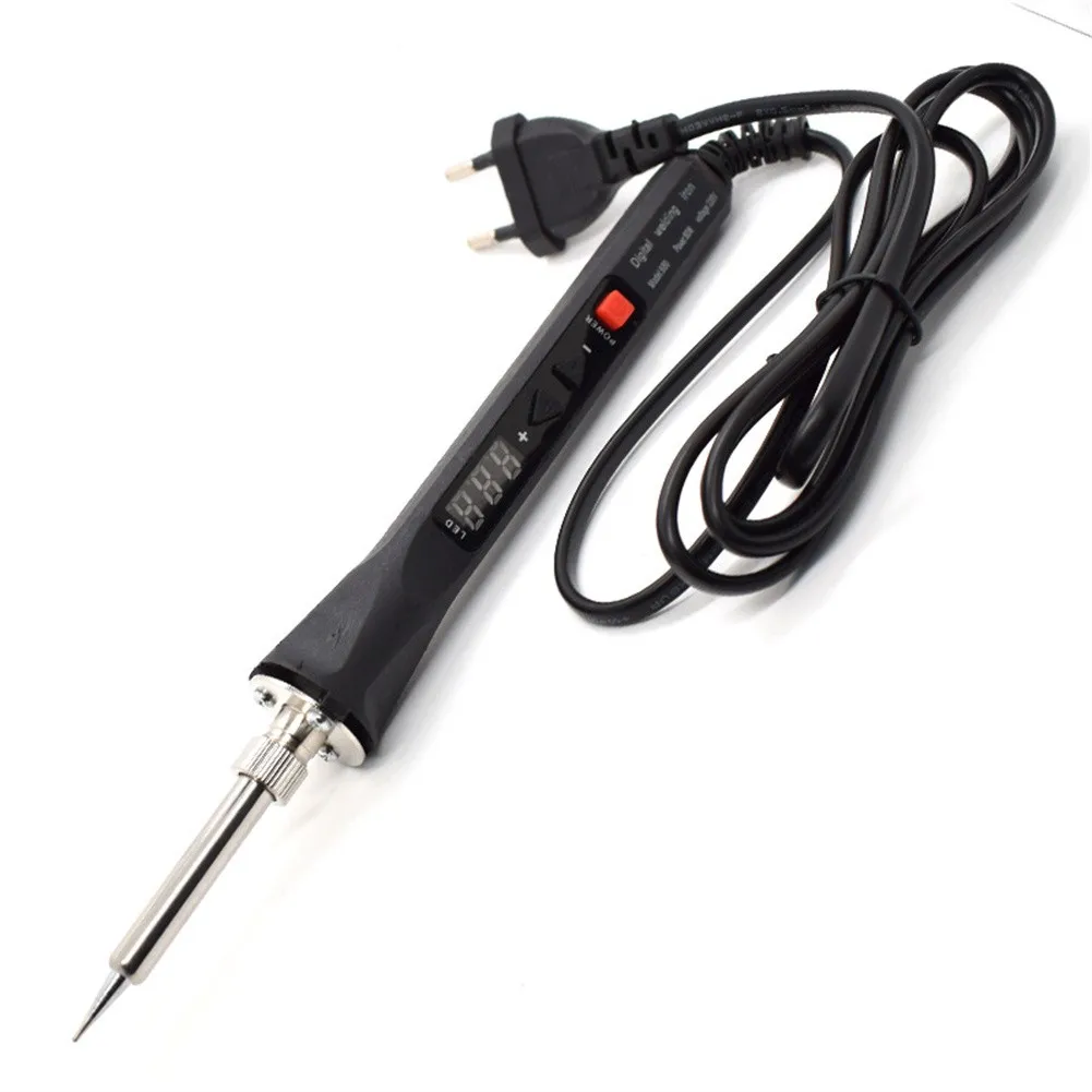 Black Digital Display Temperature Regulation 80W Soldering Iron Digital LCD Electric Welding Tools Solder Wire Welding Tools
Black Digital Display Temperature Regulation 80W Soldering Iron Digital LCD Electric Welding Tools Solder Wire Welding Tools