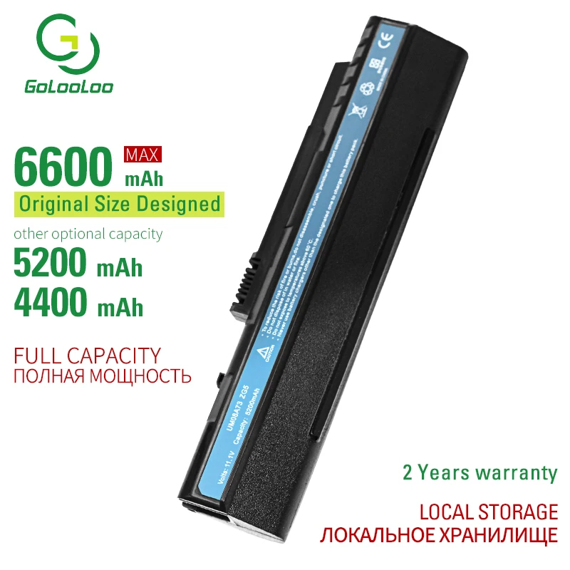6 Cells 11.1V battery UM08A31 For Acer Aspire One A110 A150 D150 D210 D250 ZG5 UM08A32 UM08A51 UM08A52 UM08A71 UM08A72 UM08A73
6 Cells 11.1V battery UM08A31 For Acer Aspire One A110 A150 D150 D210 D250 ZG5 UM08A32 UM08A51 UM08A52 UM08A71 UM08A72 UM08A73