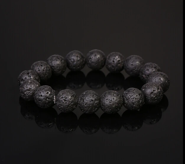 Trend fashion personality volcanic rock Bracelet simple retro Bracelet 8mm natural volcanic stone Bracelet Black
Trend fashion personality volcanic rock Bracelet simple retro Bracelet 8mm natural volcanic stone Bracelet Black
