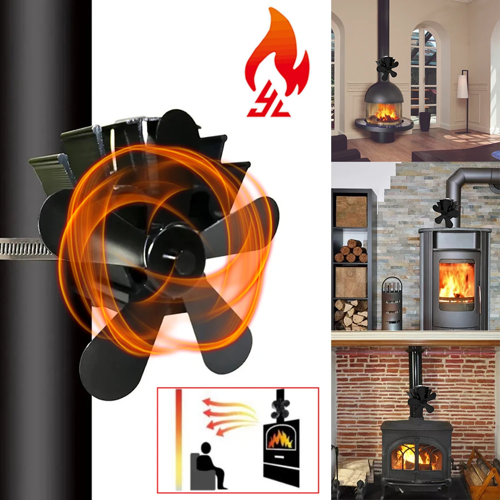 5-Blade Heat Powered Stove Fan Silent Operation Eco-Friendly Fireplace Fan Fuel Efficient Top Fan for Chimney Wood Log Burner
5-Blade Heat Powered Stove Fan Silent Operation Eco-Friendly Fireplace Fan Fuel Efficient Top Fan for Chimney Wood Log Burner
